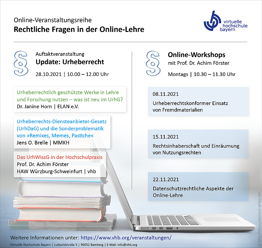 Programm: Rechtliche Fragen in der Online-Lehre